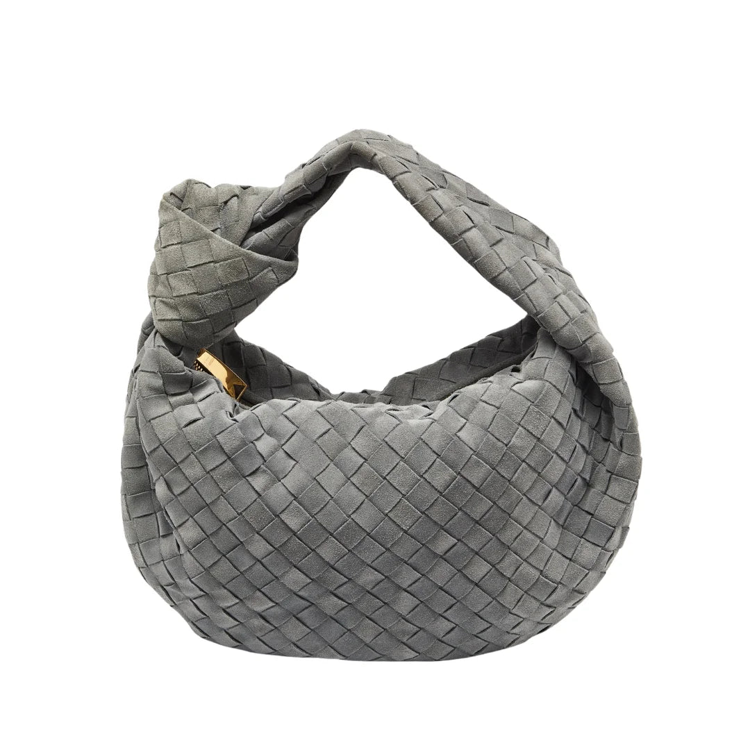 Luxe Weave Wildlederhandtasche