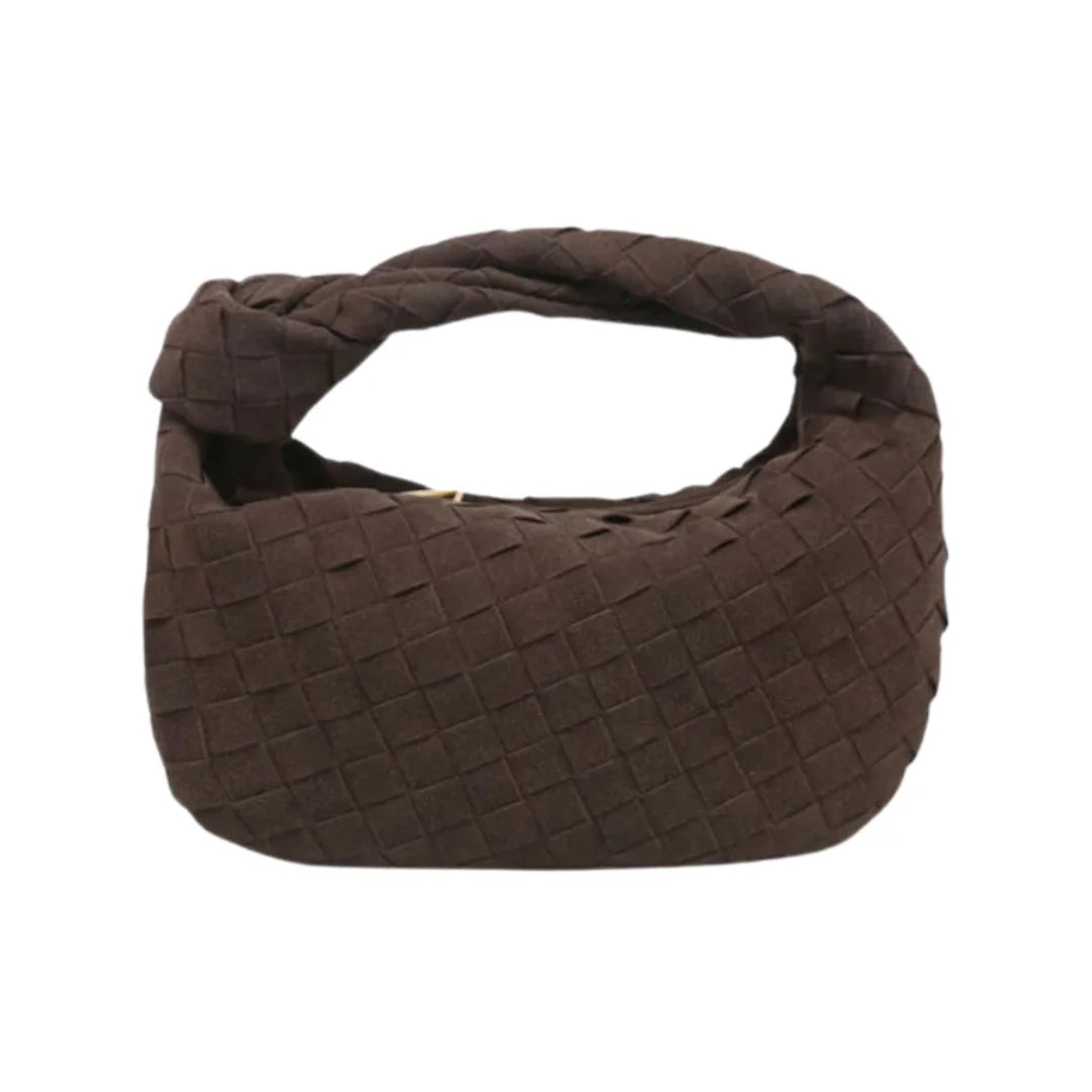 Luxe Weave Wildlederhandtasche